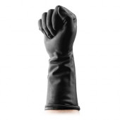 Латексные черные перчатки для фистинга «Черный властелин»